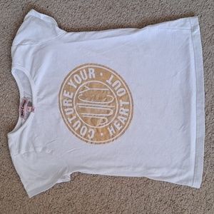 ❤️4/$20 Juicy Couture White/Gold T-shirt
